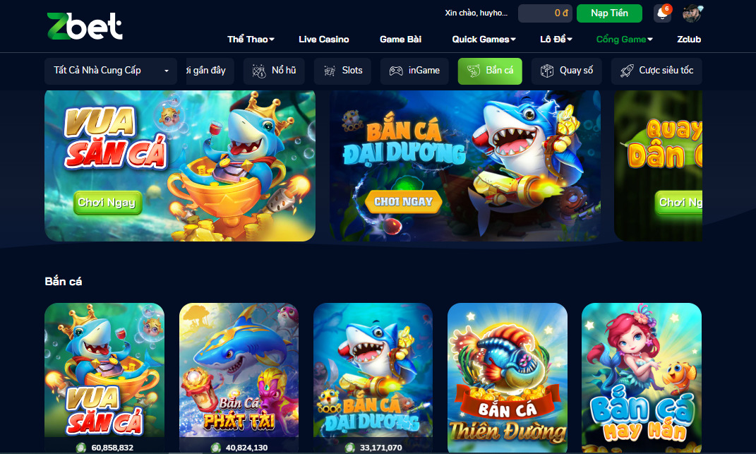 Tổng quan bắn cá Zbet