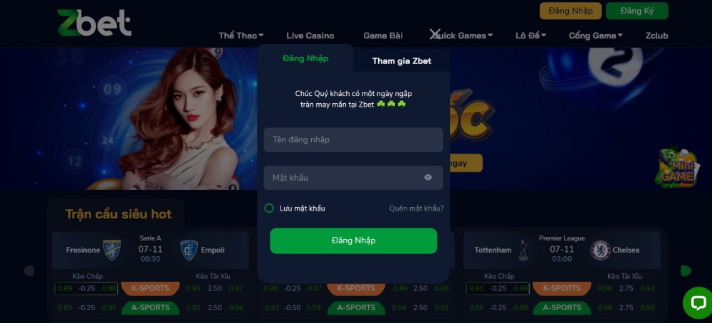 Hướng dẫn đăng nhập Zbet – Zbet register đơn giản