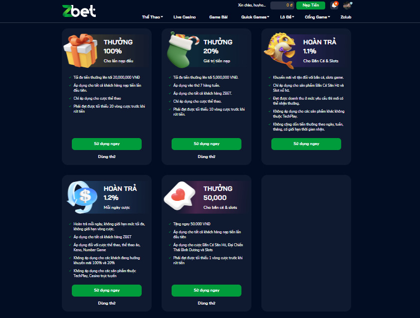 Săn khuyến mãi lớn tại nhà cái Zbet