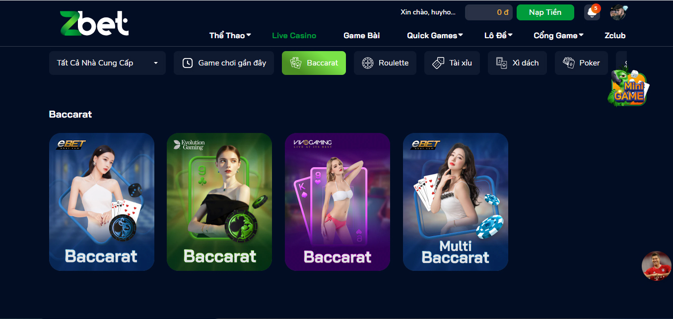 Luật chơi Baccarat cơ bản cho người mới