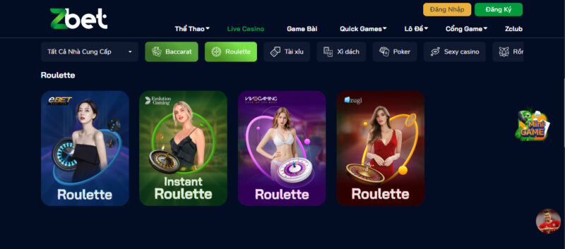 cách chơi roulette