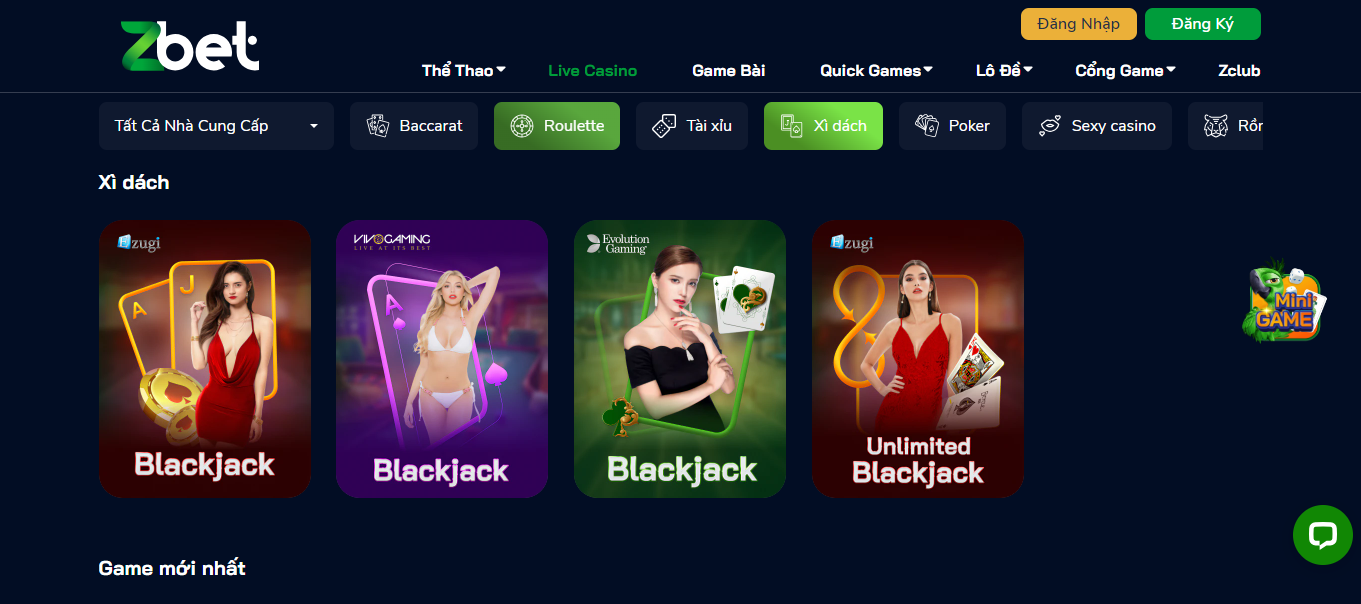 Sảnh blackjack Zbet quy tụ nhiều người chơi đến từ mọi miền 