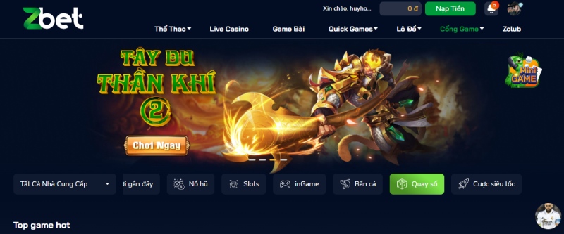 Truy cập link vào quay số Zbet để kiếm nhiều tiền thưởng